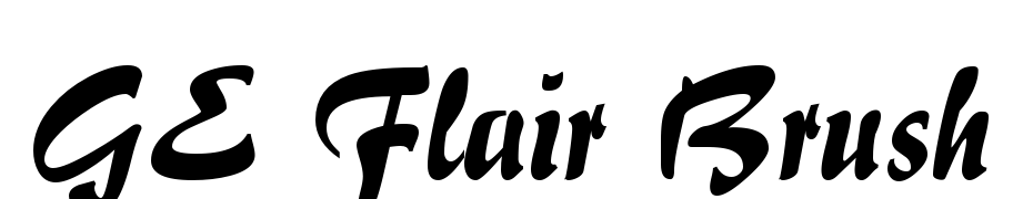 GE Flair Brush Font Download Free